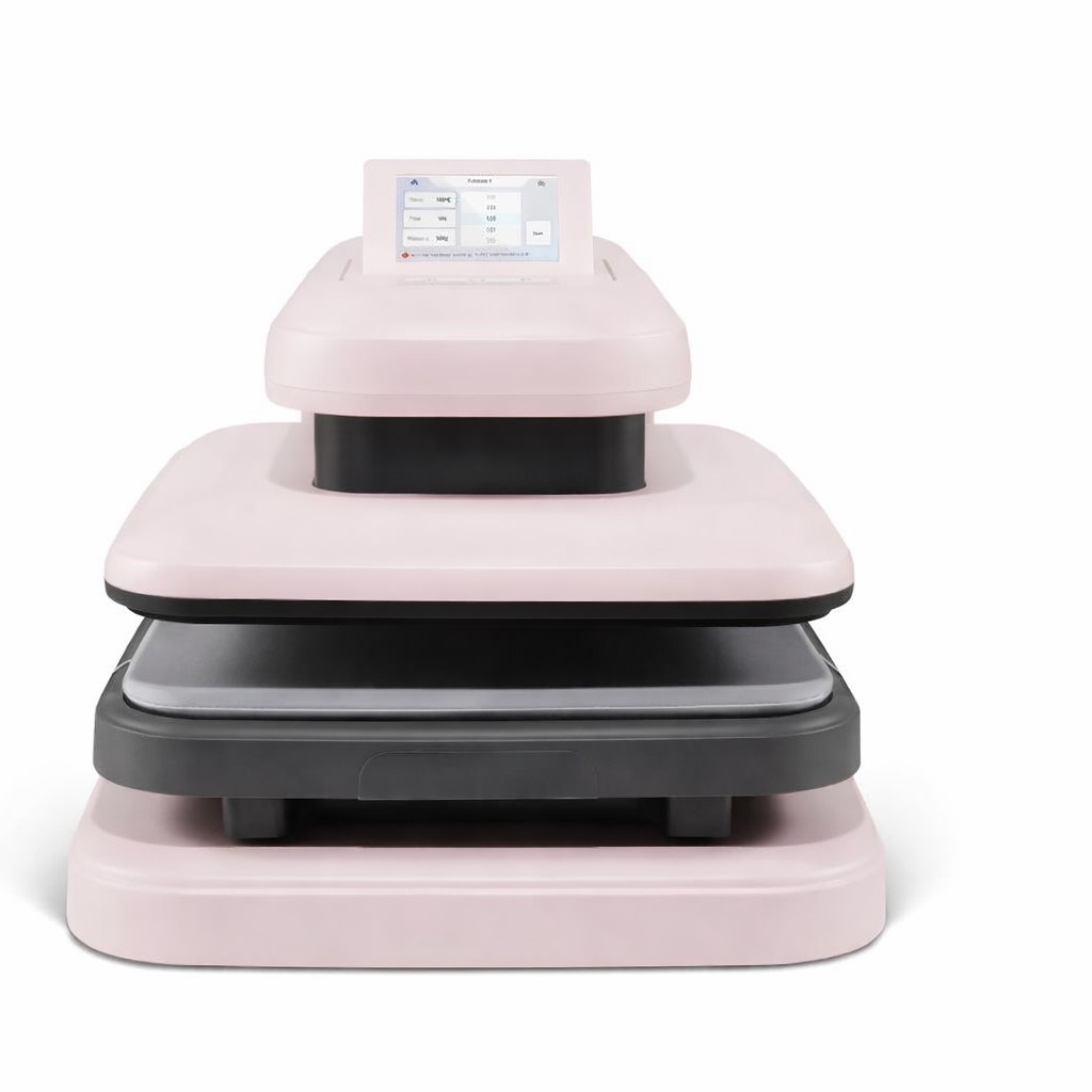 HTVRONT PLANCHA AUTOMATICA 2 SMART ROSA PASTEL DE 38 x 38 CM (RY-ZDJ2-0642-EU-B2B)